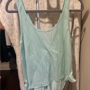 Lululemon Athletica Mint Green Crop Tank Top
